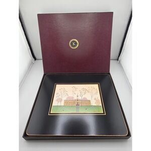 Vtg Kedron Design Set of 3 Anne Belle Robb English Historic Bldg Placemat Trays